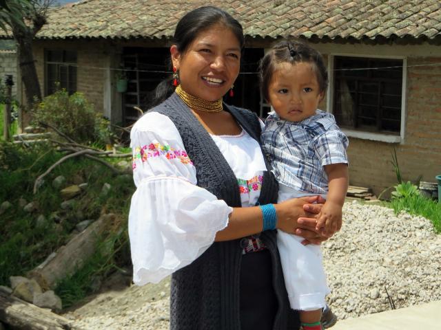 Riobamba má stále silný indiánsky charakter. Žili tu indiáni km