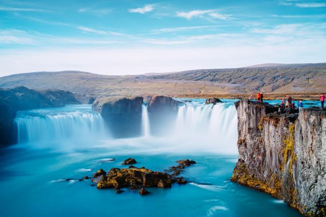 Zbierku islandských vodopádov si obohatíme o ďalší. Godafoss v 