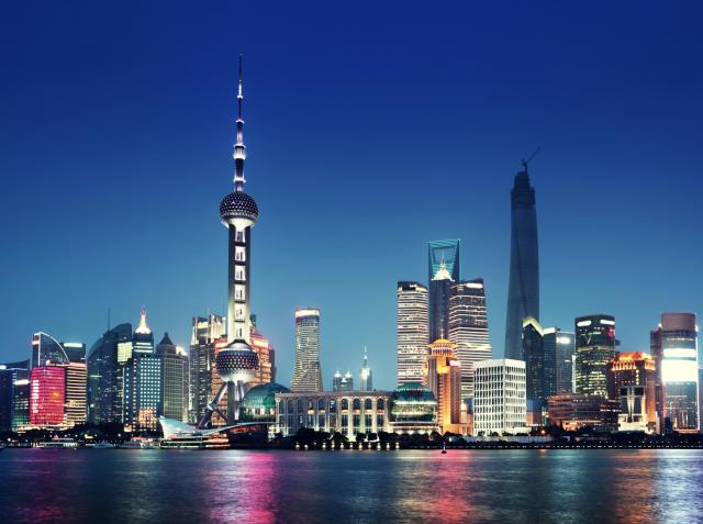 Nočný výhľad na Pudong. foto: Archív 