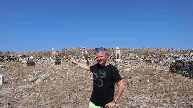 Posledné levy z Naxosu na ostrove Delos. Kedysi vzbudzovali úža