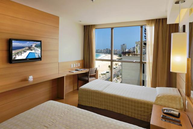 Luxusný hotel Arena Copacabana Rio de Janeiro. V prvej línii pr
