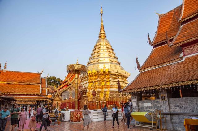 Chrámový komplex Doi Suthep patrí k najkrajším v celom Thajsku.