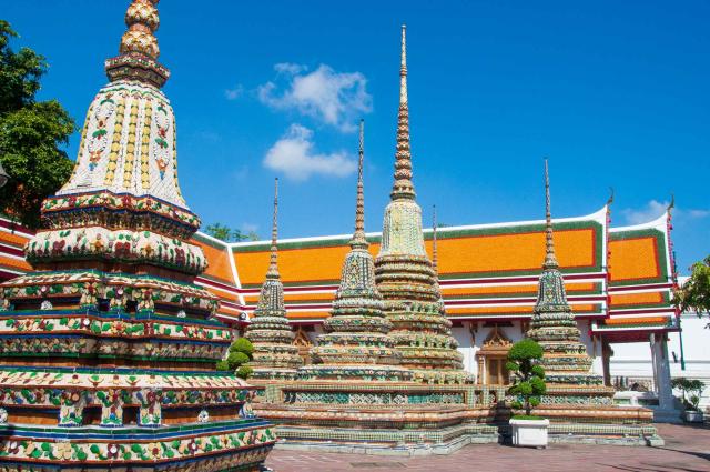 Chrámový komplex Wat Pho patrí k najkrajším v celom Bangkoku. P