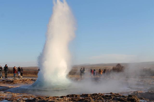 Strokkur - najznámejší islandský gejzír sa nám ukáže v plnej sv