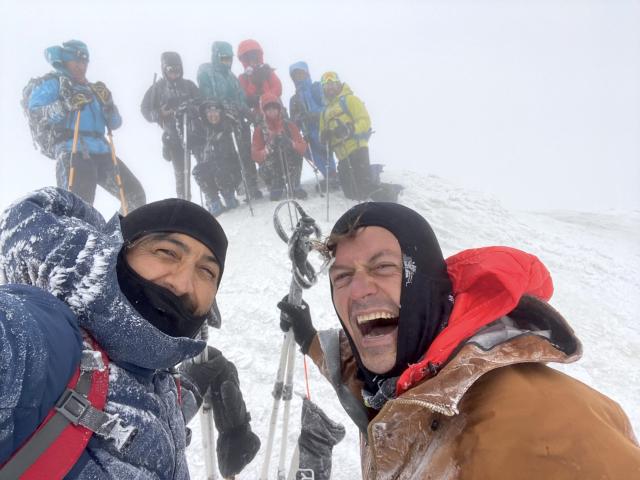 Byť na vrchole to sú vždy emócie. Foto: archív Ľ. Fellnera