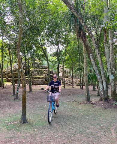 Džungľa, pyramídy, mayovia, história ...z bicykla. Lovíme zážit