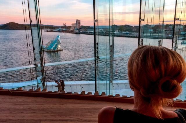Západ slnka z opery v Oslo.
foto: Mirka ZELIZŇÁKOVÁ – 
