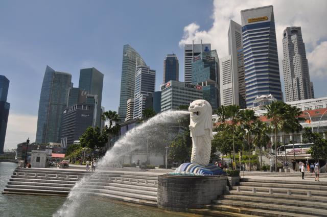 Merlion je symbolom Levieho mesta - Singapuru, foto: Ľuboš Fell