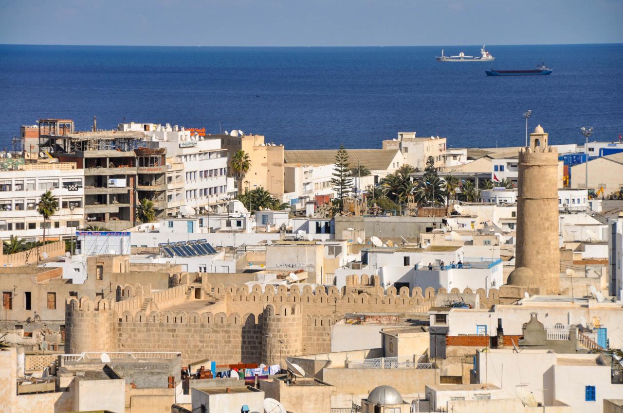 Sousse - výhľad na mesto z Ribatu. foto: Tomáš Kubuš -