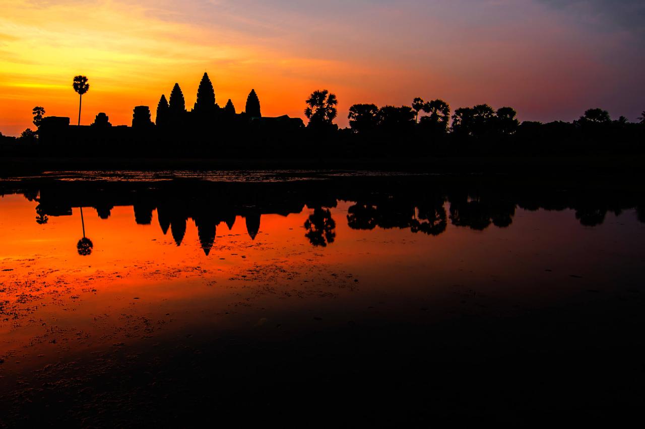 Východ slnka nad chrámom Angkor Wat bude nezabudnuteľný zážitok