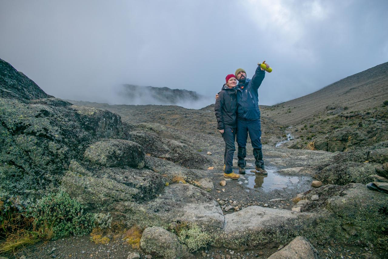 Na podvečernom aklimatizačnom výstupe pod Northern Icefield, na