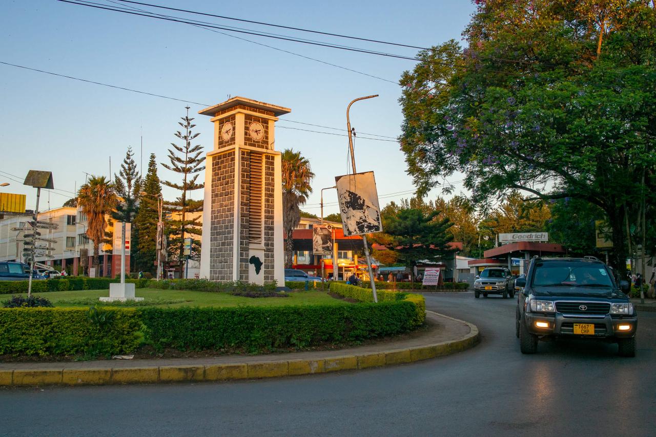 Tieto hodiny kúsok od hotela sú "Centrom Afriky" a nachádzajú s