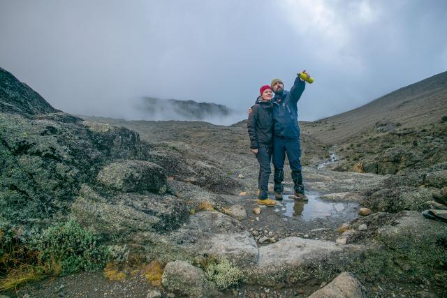 Na podvečernom aklimatizačnom výstupe pod Northern Icefield, na