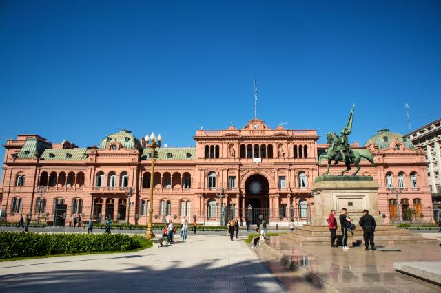 Casa Rossada, preziDeňtský palác. Poznáte muzikál Evita? Viete,