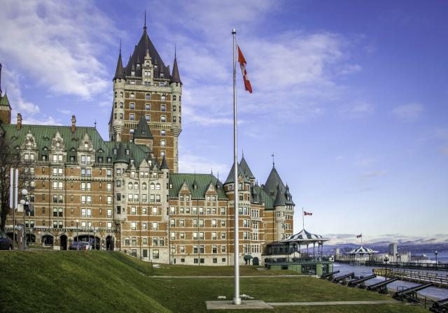 Luxusný hotel Frontenac v Quebecu.