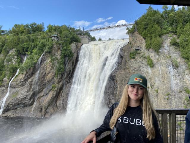 Montmorency vodopády neďaleko Quebecu.