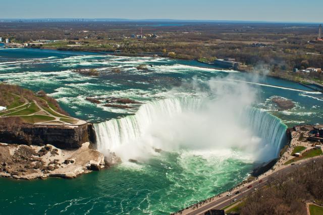 Niagarské vodopády - Podkova (Horseshoe), hlavný vodopád Niagar