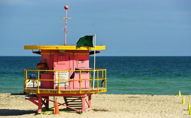 Miami Beach - pobrežná hliadka