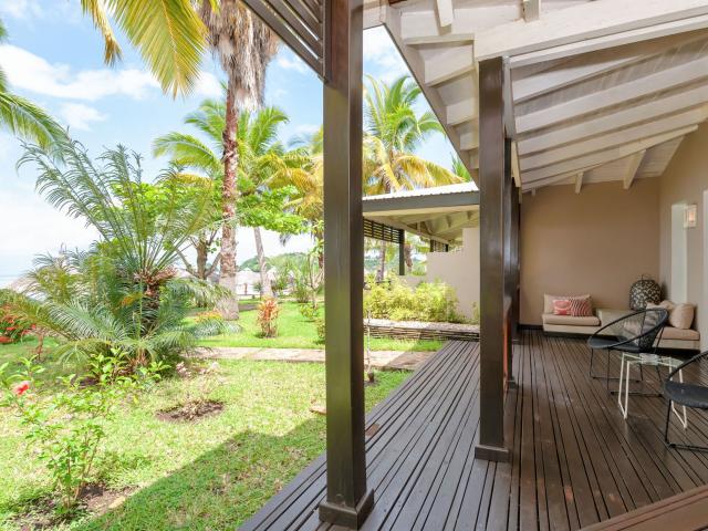 Terasa izby vyššej kategórie. Foto: archív  - Palm beach resort