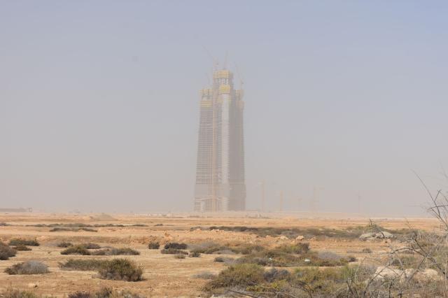 Toto mala byť kedysi najvyššia budova sveta, Jeddah tower. Stav
