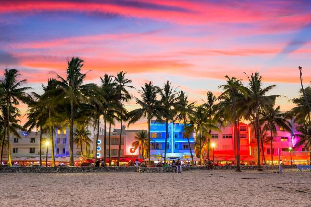 Po celej Miami Beach, ale najmä v historickej štvrti, nájdete n