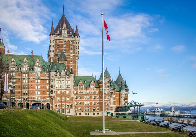 Chateau Frontenac, ikonická stavba mesta Quebec. foto:  - archí