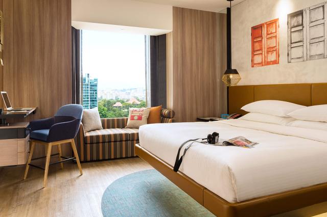 Deluxe izby nášho hotela poskytujú klientom luxusné výhľady. fo
