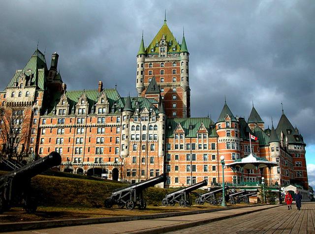 Chateau Frontenac, ikonická stavba mesta Quebec. foto:  - archí