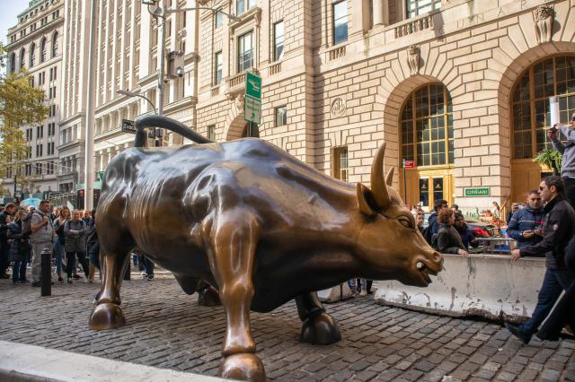 Socha Zúriaceho býka sa stala symbolom burzy na Wall Street. fo