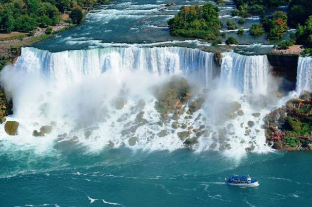 Niagarské vodopády - Americké vodopády, ktoré pekne uvidíte len