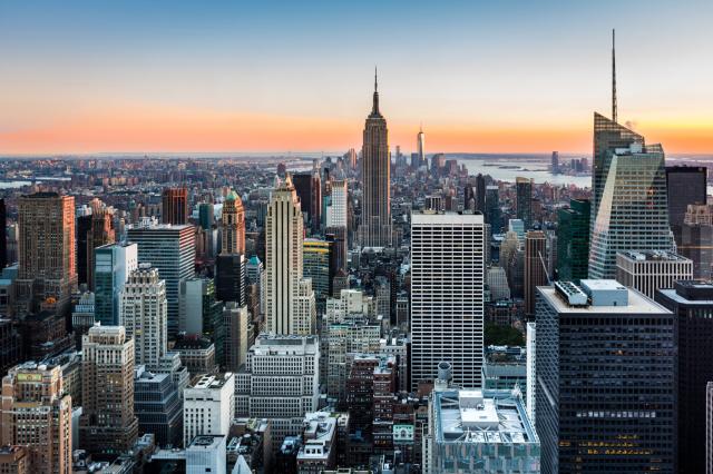New York - Manhattan - pohľad z Rockefellerovho centra