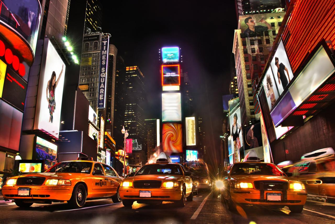 New York - Yellow taxi sú všade