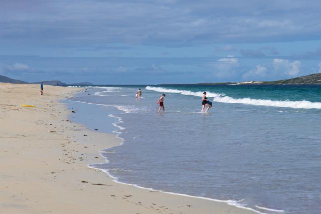 Pláž LUSKENTYRE BEACH  býva opakovane vyhlásená medzi najkrajší