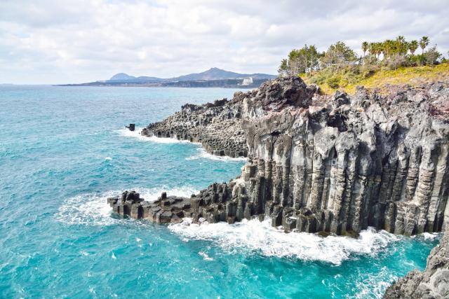 Nádherné pobrežie Jeju s množstvom zaujímavých geologických for