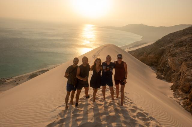 Alebo ostanete hore na dune až do západu slnka a počkáte na hot