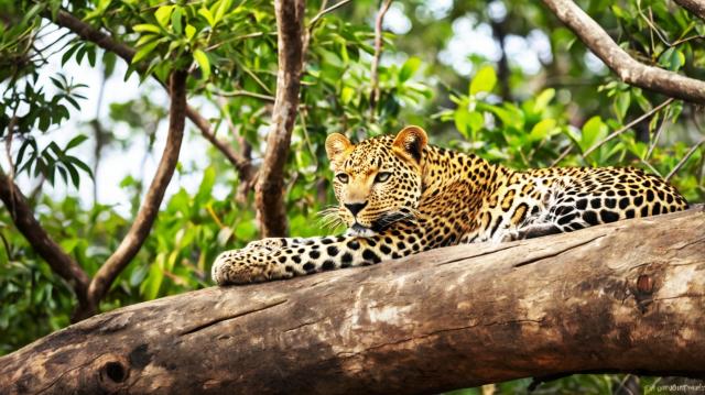 Kráľ srílanskej džungle.Leopard. Národný park Yala je skvelým m