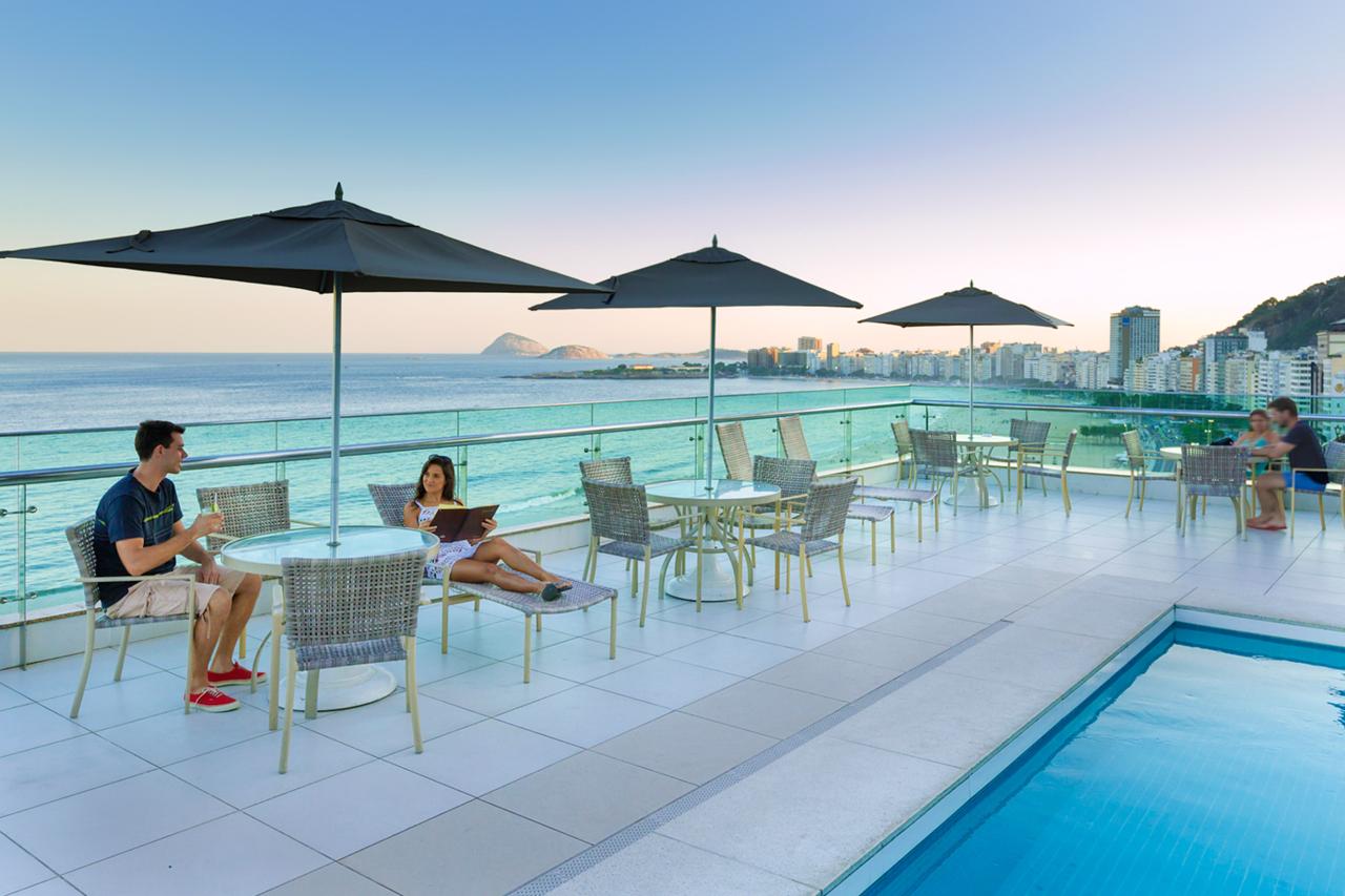Luxusný hotel Arena Copacabana Rio de Janeiro. V prvej línii pr