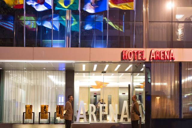 Luxusný hotel Arena Copacabana Rio de Janeiro. V prvej línii pr