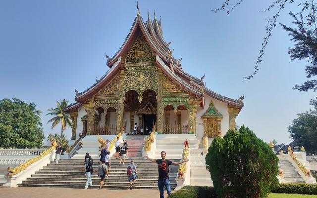 Kráľovský palác v centre Luang Prabang domáci ľudia nazývajú Ha
