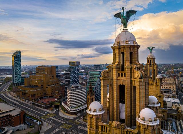 Royal Liver building je symbolom Liverpoolu.