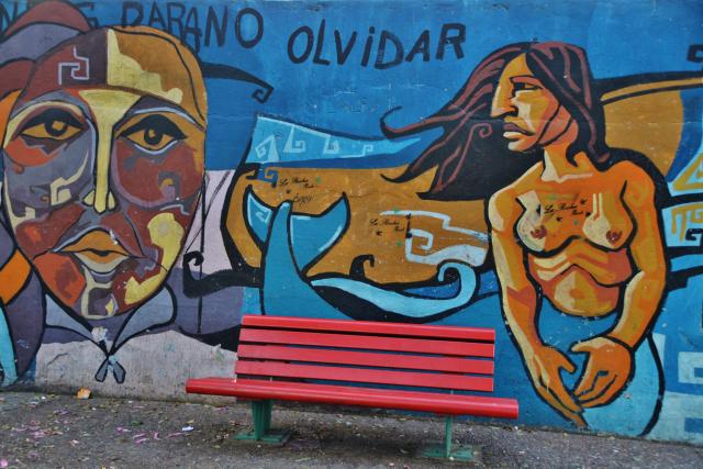 Grafity v ľavicovej štvrti La Boca.
