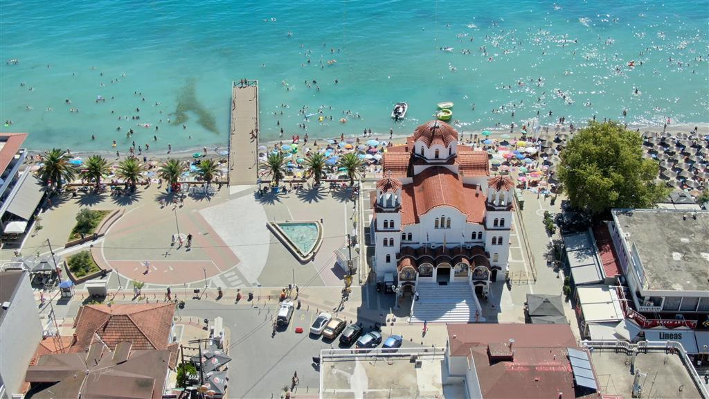 Parália - Olympic beach - panoráma - autobusová doprava CK - G
