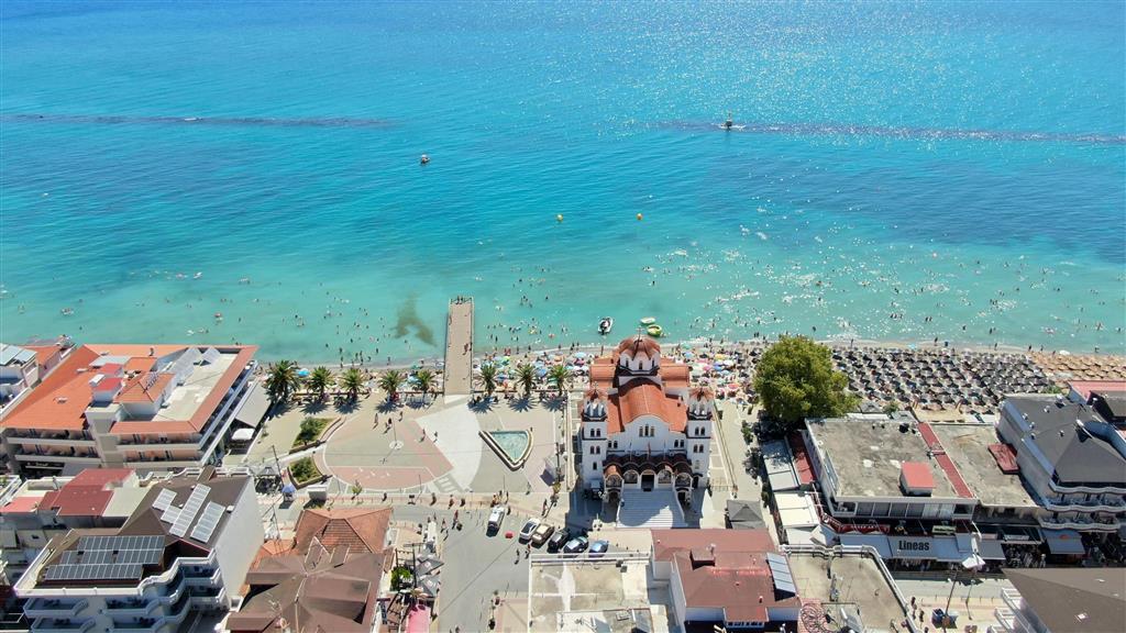 Parália - Olympic beach - panoráma - autobusová doprava CK - G
