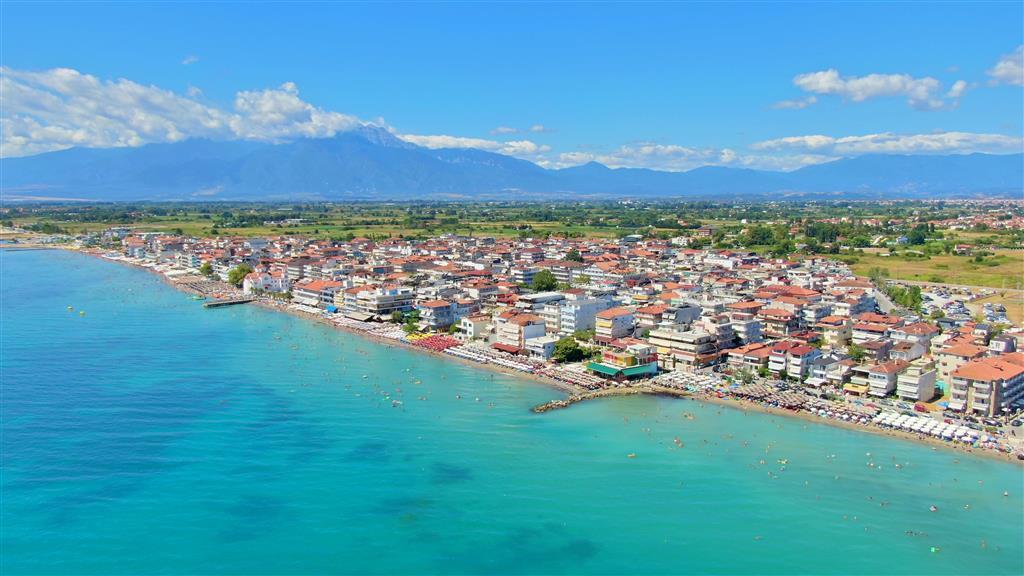 Parália - Olympic beach - panoráma - autobusová doprava CK - G