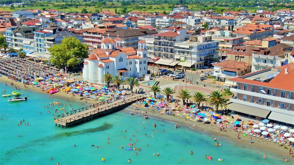 Parália - Olympic beach - panoráma - autobusová doprava CK - G