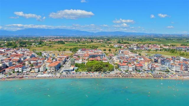 Parália - Olympic beach - panoráma - autobusová doprava CK  - G