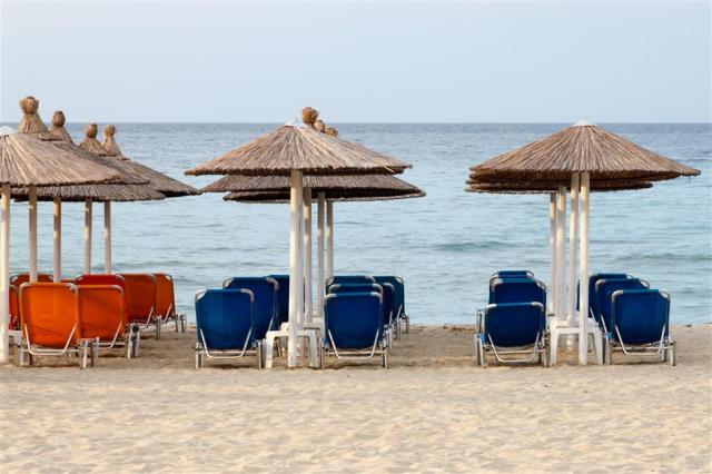 Hotel Sun Beach - pláž - letecký zájazd CK  - Grécko, Olympská 