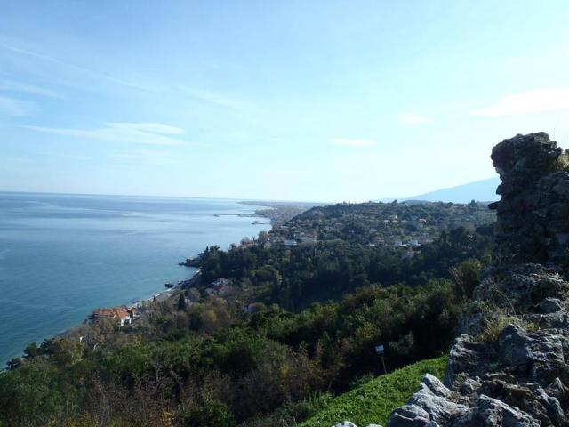 Pohľad z hradu Platamonas - letecký zájazd CK  - Grécko, Olymps
