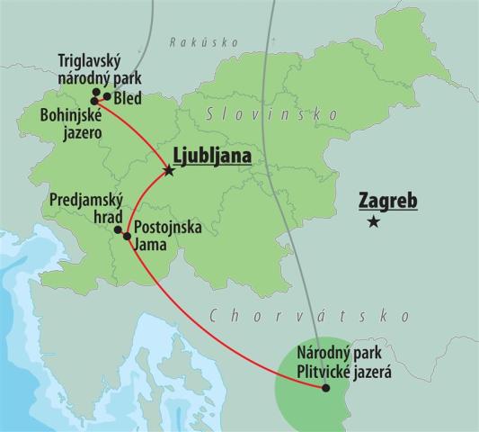 CK , autobusový poznávací zájazd, Slovinsko a Plitvické jazerá,