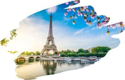 CK , autobusový poznávací zájazd, Paríž - perla na Seine, leták